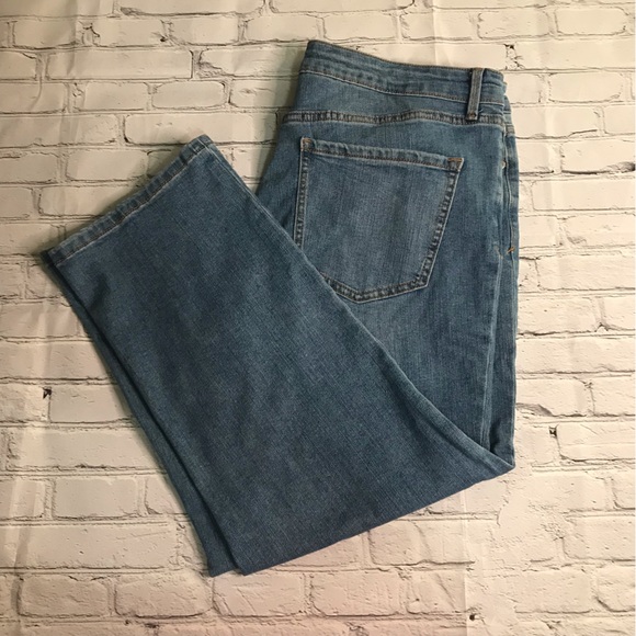 Pantalon Capri Beige Clair Femme Nine West Jeans Taille 12 - 98% Coton, 2% élasthanne, Occasion Très Bon état